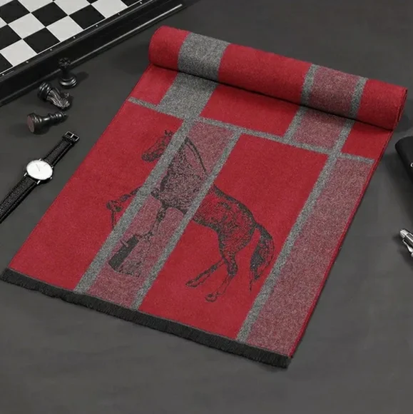 Elegant Cashmere Men Scarf - Picture 6 of 7